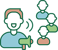 influencer reach icon