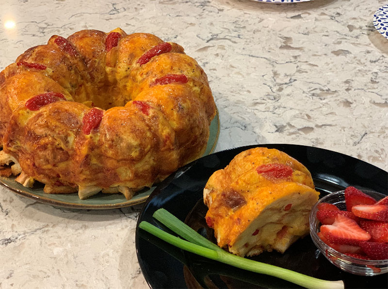 Pimento Cheese Breakfast Bundt Cake